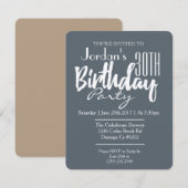 Einladung zur neutralen Geburtstagspartei des Gesc (Vorne/Hinten)