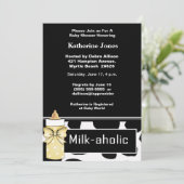 Einladung zur neutralen Milchdusche (Stehend Vorderseite)