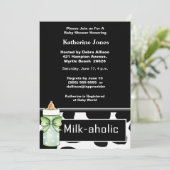 Einladung zur neutralen Milchdusche (Stehend Vorderseite)