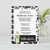 Einladung zur neutralen Milchdusche (Stehend Vorderseite)