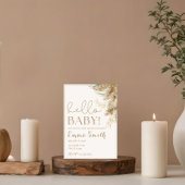 Einladung zur neutralen Pampas Grass Baby Dusche |