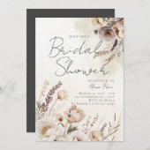 Einladung zur neutralen Wasserfarbendusche (Vorne/Hinten)