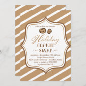 Einladung zur niedlichen Cookie Swap-Party (Vorne/Hinten)