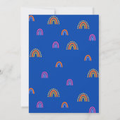 Einladung zur niedlichen Katze zum Geburtstag (Rückseite)