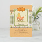 Einladung zur niedlichen Kindergartendusche (Stehend Vorderseite)