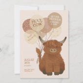 Einladung zur Niedlichen Kuh-Babydusche (Vorderseite)