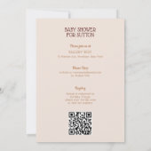 Einladung zur Niedlichen Kuh-Babydusche (Rückseite)