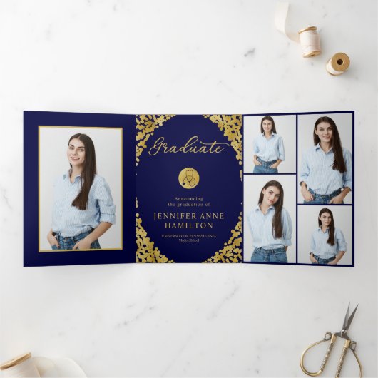 Einladung zur Nursing School Foto Graduation Party (Innenseite)