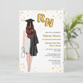 Einladung zur Nursing School Graduation Party (Stehend Vorderseite)