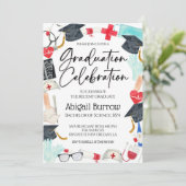 Einladung zur Nursing School Graduation Party (Stehend Vorderseite)