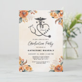 Einladung zur Nursing School Graduation Party (Stehend Vorderseite)