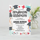 Einladung zur Nursing School Graduation Party (Stehend Vorderseite)