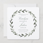 Einladung zur Olive Wreath Wedding (Vorderseite)