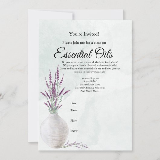 Einladung zur Ölklasse (Vorderseite)