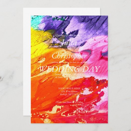 Einladung zur Ölputzfeier (Vorne/Hinten)