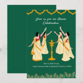 Einladung zur Onam-Feier (Vorne/Hinten)