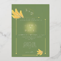 Einladung zur Open Spirit Olive Green Wedding