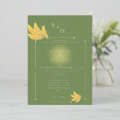 Einladung zur Open Spirit Olive Green Wedding (Stehend vorne)