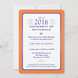 Einladung zur Orange & Blue Formal Graduation Part