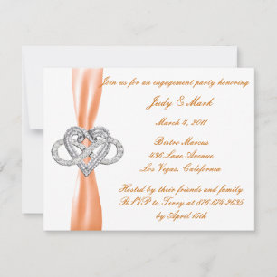 Einladung zur Orange Infinity Heart Engagement Par