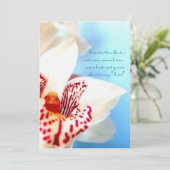 Einladung zur Orchideen-Verlobung (Stehend Vorderseite)