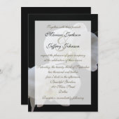 Einladung zur orchitischen Hochzeit — Weiße Orchid (Vorne/Hinten)