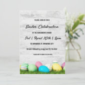 Einladung zur Osterbrunch- und Eierjagd (Stehend Vorderseite)