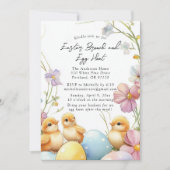 Einladung zur Osterbrunch- und Eierjagd (Vorderseite)