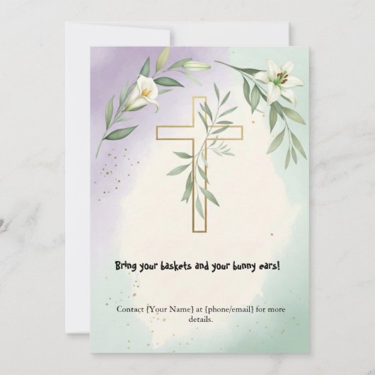 Einladung zur Ostereierjagd (Rückseite)