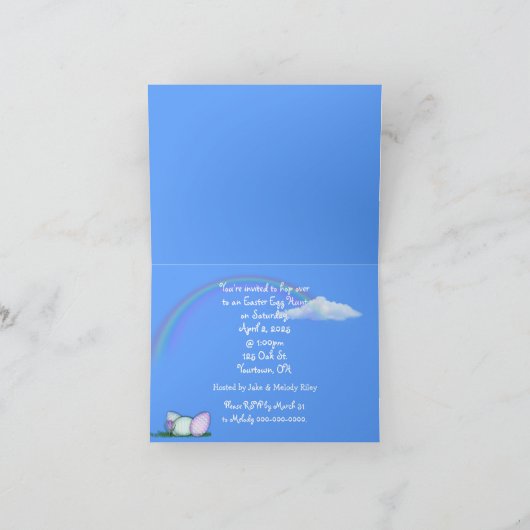 Einladung zur Ostereierjagd (Innenseite)