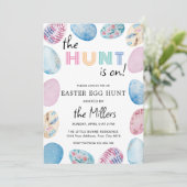 Einladung zur Ostereierjagd (Stehend Vorderseite)