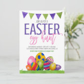 Einladung zur Ostereierjagd (Stehend Vorderseite)