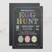 Einladung zur Ostereierjagd / Einladung zur Eierja (Vorne/Hinten)