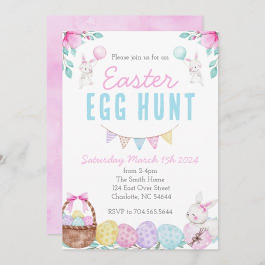 Einladung zur Ostereierjagd, Jägerjagd in der Kirc (Vorne/Hinten)