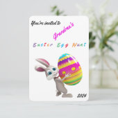 Einladung zur Ostereierjagd - Personalisierung des (Stehend Vorderseite)