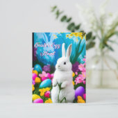 Einladung zur Ostereierjagd Postkarte (Stehend Vorderseite)