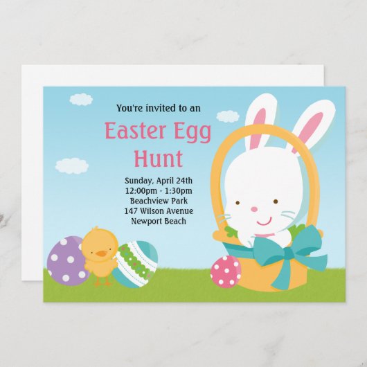 Einladung zur Ostereijagd (Vorne/Hinten)