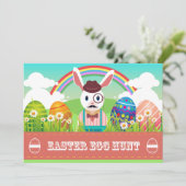 Einladung zur Ostereijagd (Stehend Vorderseite)