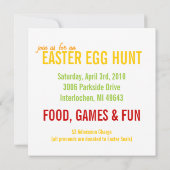 Einladung zur Ostereijagd (Rückseite)