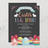 Einladung zur Ostereijagd, Eizelljagd Einladung (Vorne/Hinten)
