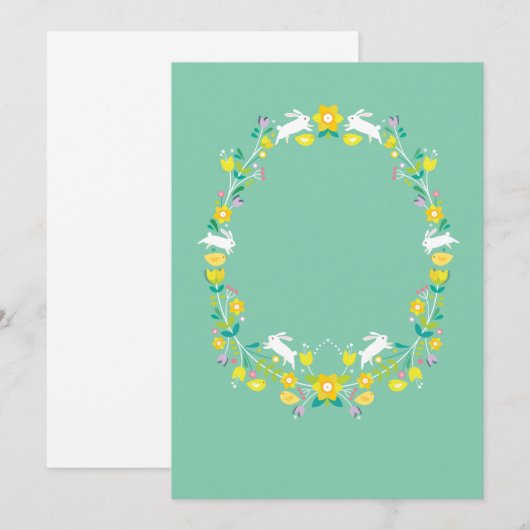 Einladung zur Osterfeier (Vorne/Hinten)