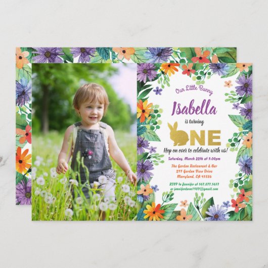 Einladung zur Osterfeier Foto (Vorne/Hinten)