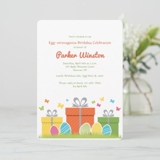 Einladung zur Ostergeburt (Stehend Vorderseite)