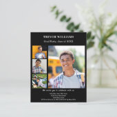 Einladung zur Partei für den Schwarz-weißen Foto (Stehend Vorderseite)