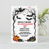 Einladung zur Party Einladung von Halloween (Stehend Vorderseite)