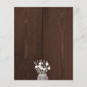 Einladung zur Party für rustikale Lichter (Rückseite)