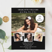 Einladung zur Party für Schwarz-weiße Fotos