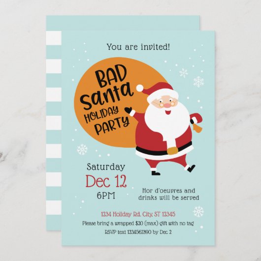 Einladung zur Party in Bad Santa Feria (Vorne/Hinten)