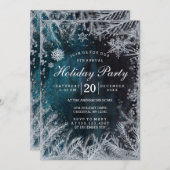 Einladung zur Party in Navy & Silver Snow (Vorne/Hinten)