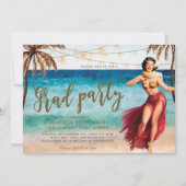 Einladung zur Partyveranstaltung für die tropische (Vorderseite)